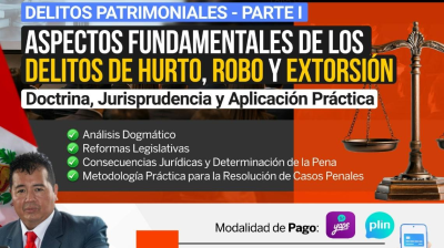 2026. ASPECTOS FUNDAMENTALES HURTO, ROBO Y EXTORSIÓN